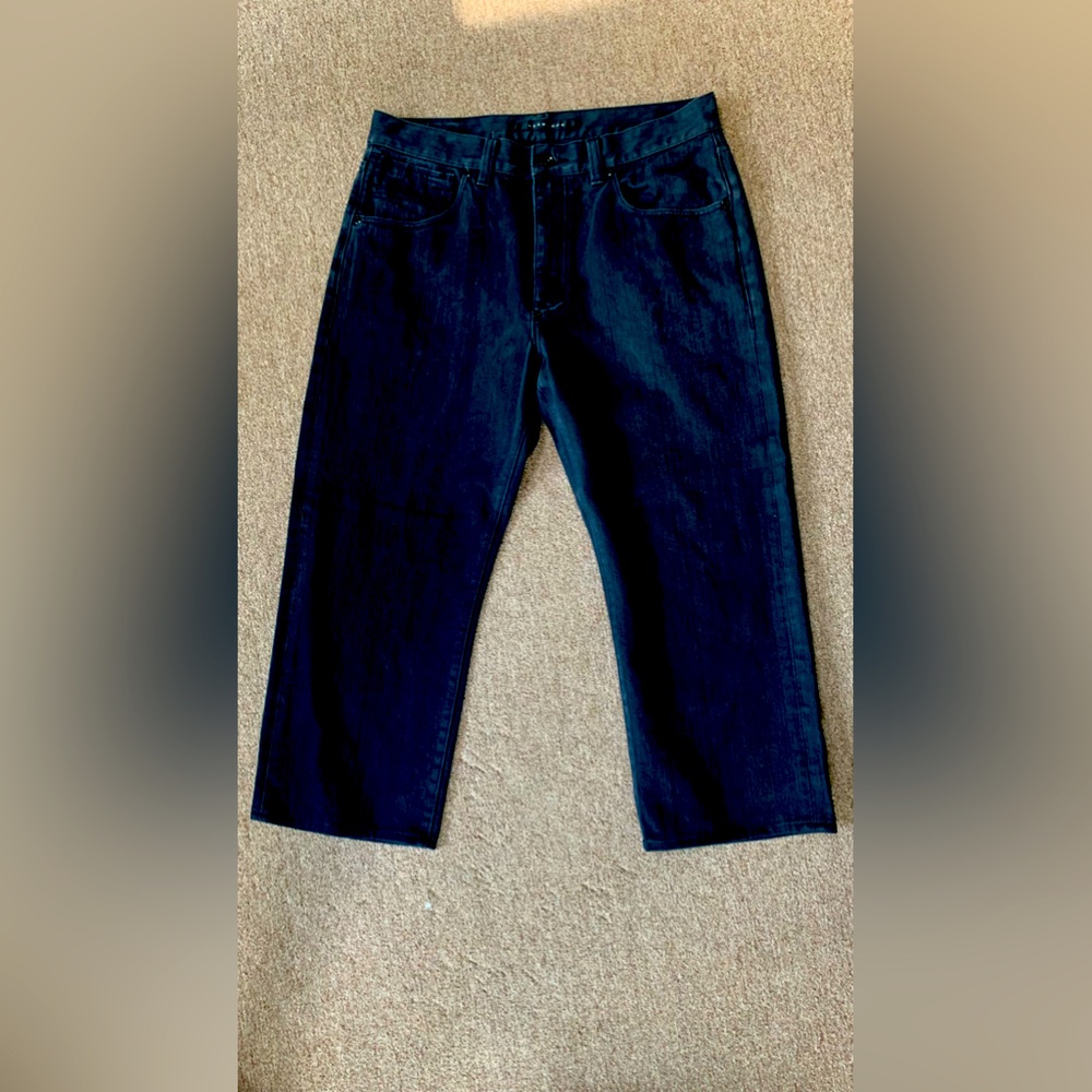 Sean John Mens Jeans Hamilton Size 36*25‎ Inseam Black Wide Leg Relaxed